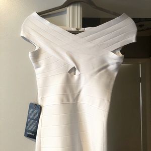 Bebe white mini dress
